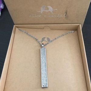 Chloe & Isabel Pavé Bar Long Pendant Necklace